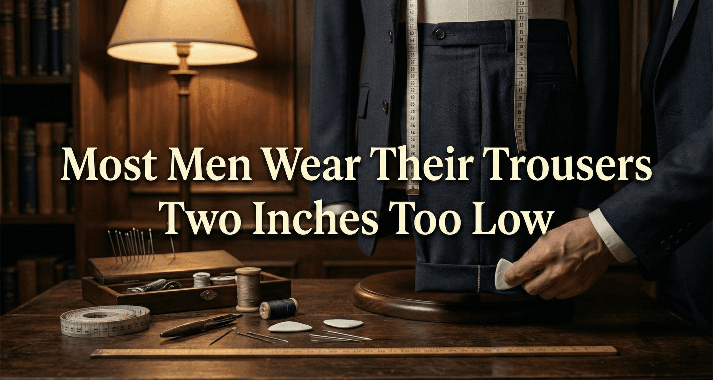 Most Men Wear Their Trousers Two Inches Too Low